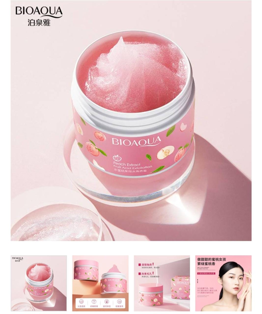 Bioaqua Peach Extract Fruit Acid Exfoliating Face 