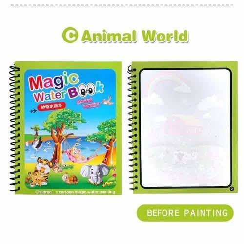  Water Drawing Book, Magic book for kids. Reusable