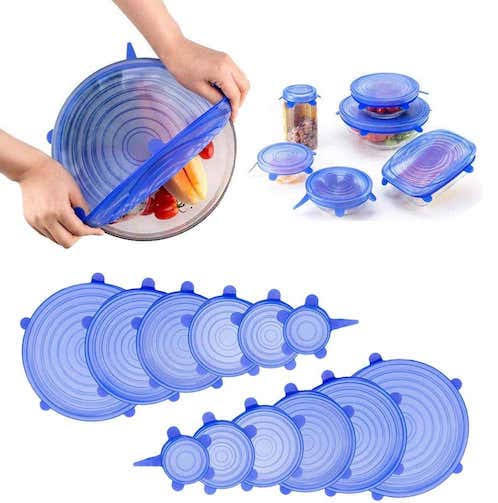 *Silicone lids cover box packing 6 Pcs pack 