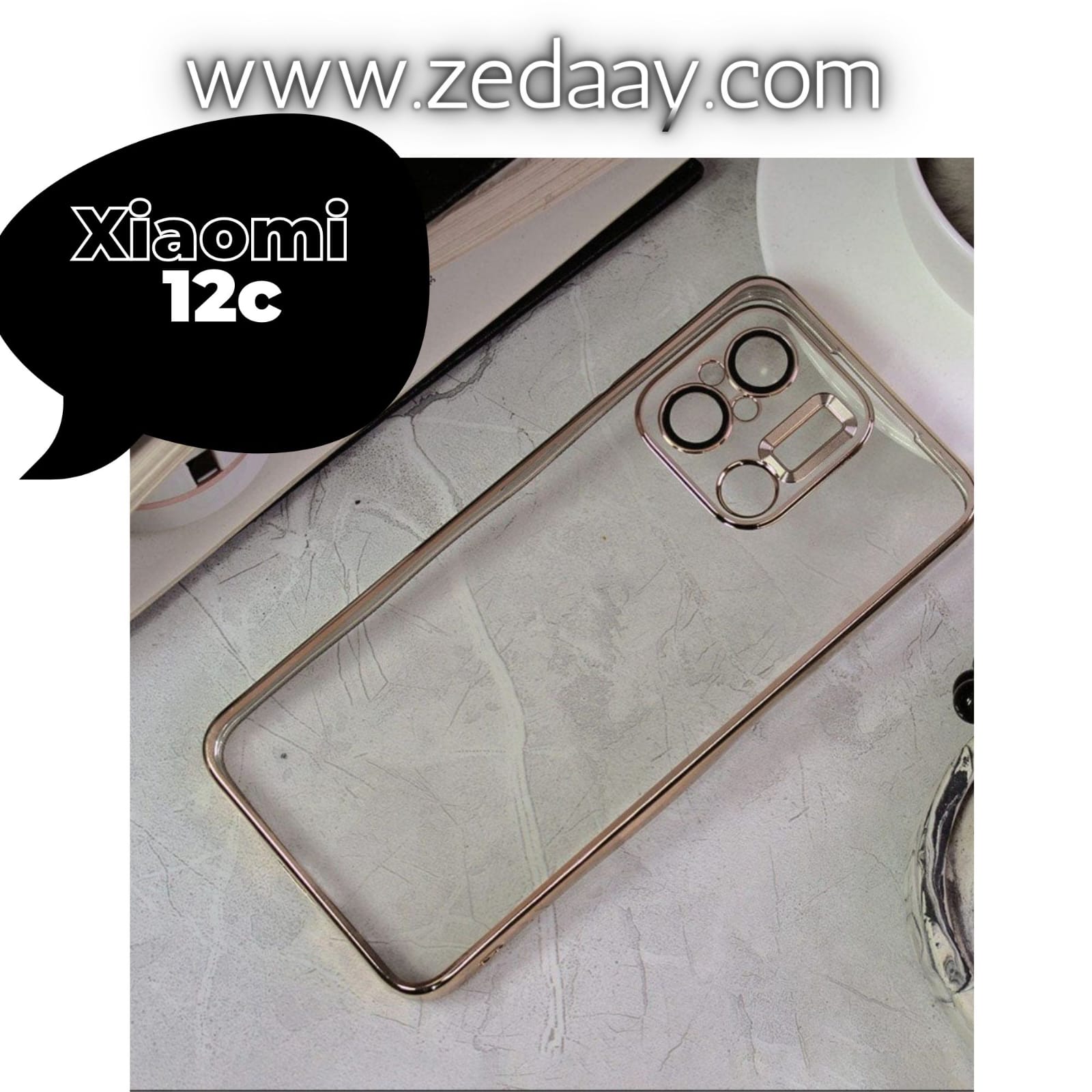 Xiaomi Redmi 12C Cover - Golden - Electroplating B